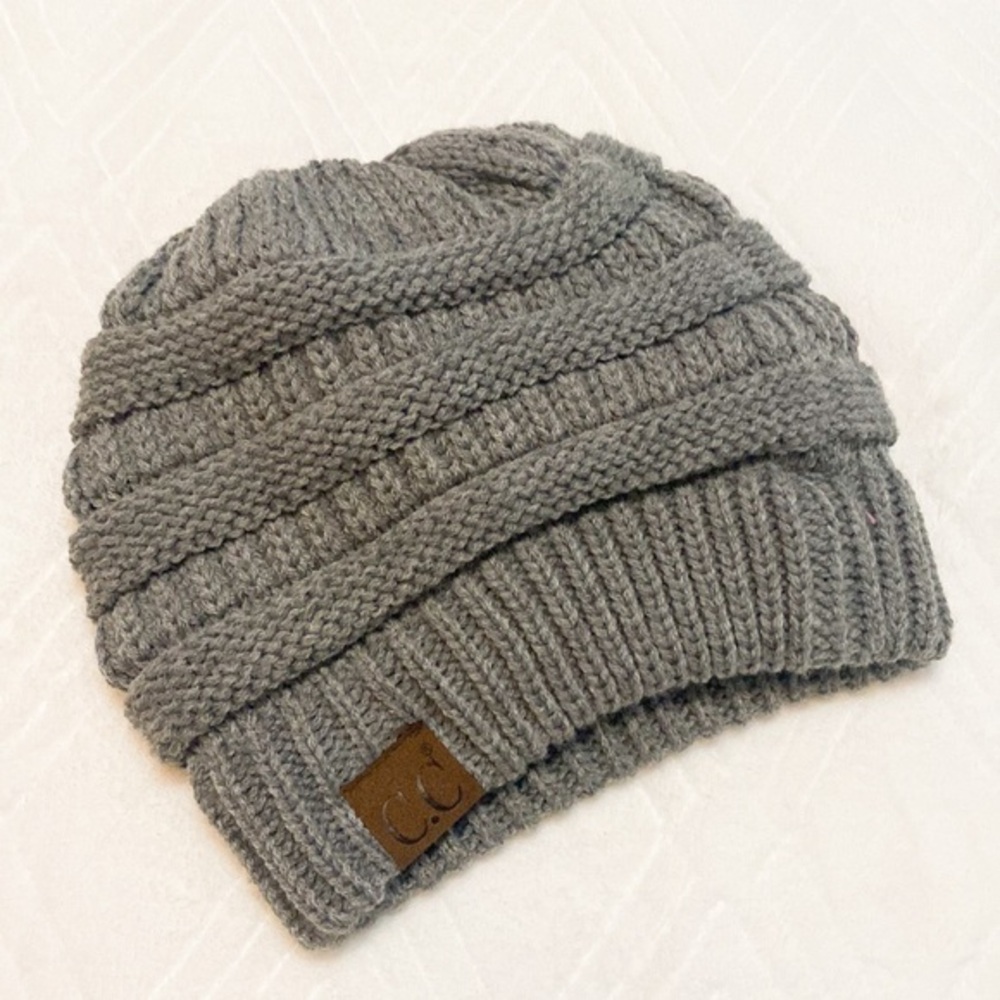 C.C grey beanie
